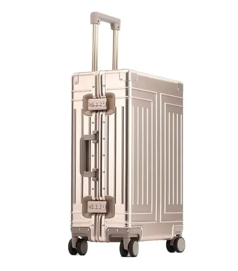 All-Aluminum Rolling Travel Suitcase High-Quality  Luggage