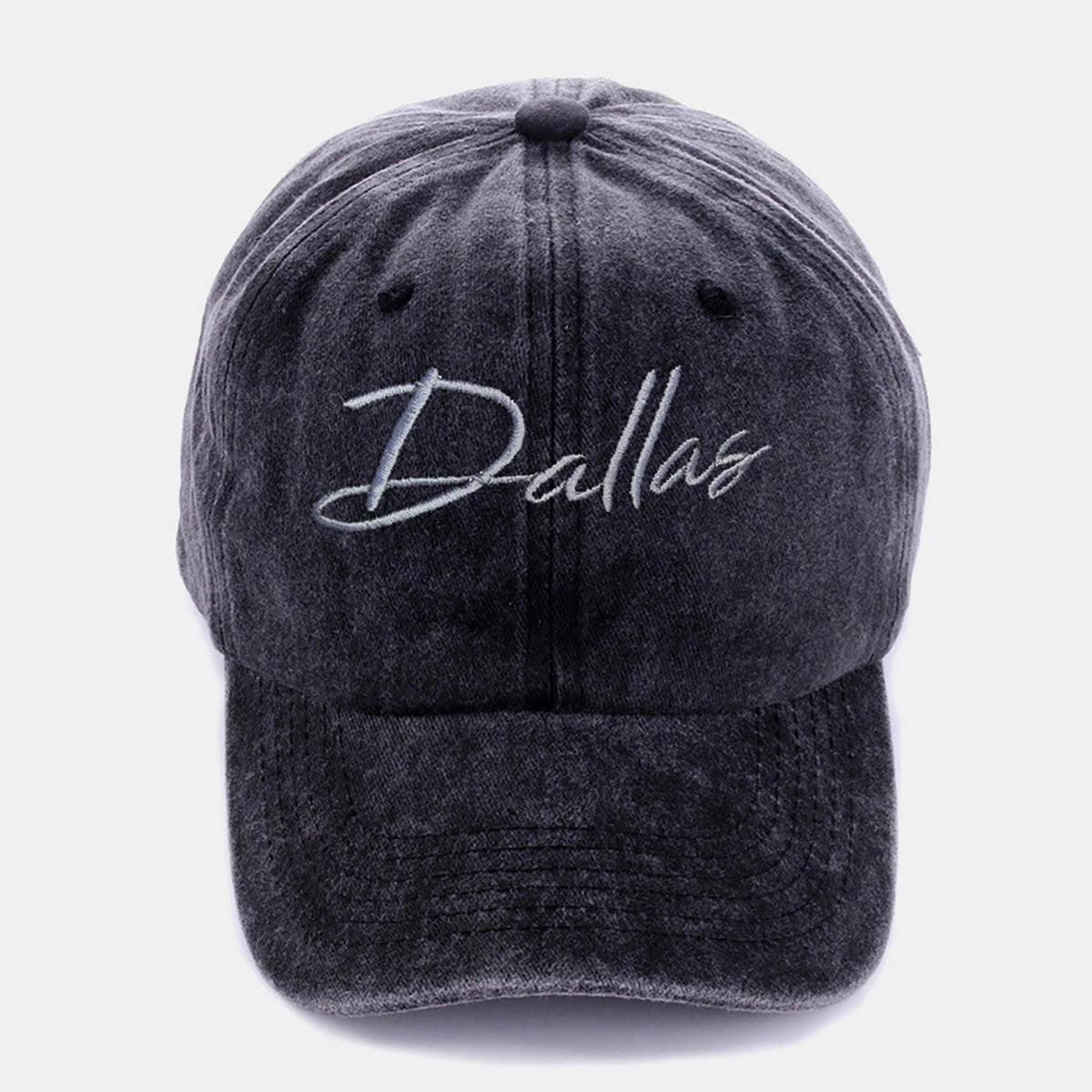 Zenana Washed DALLAS Embroidered Baseball Cap