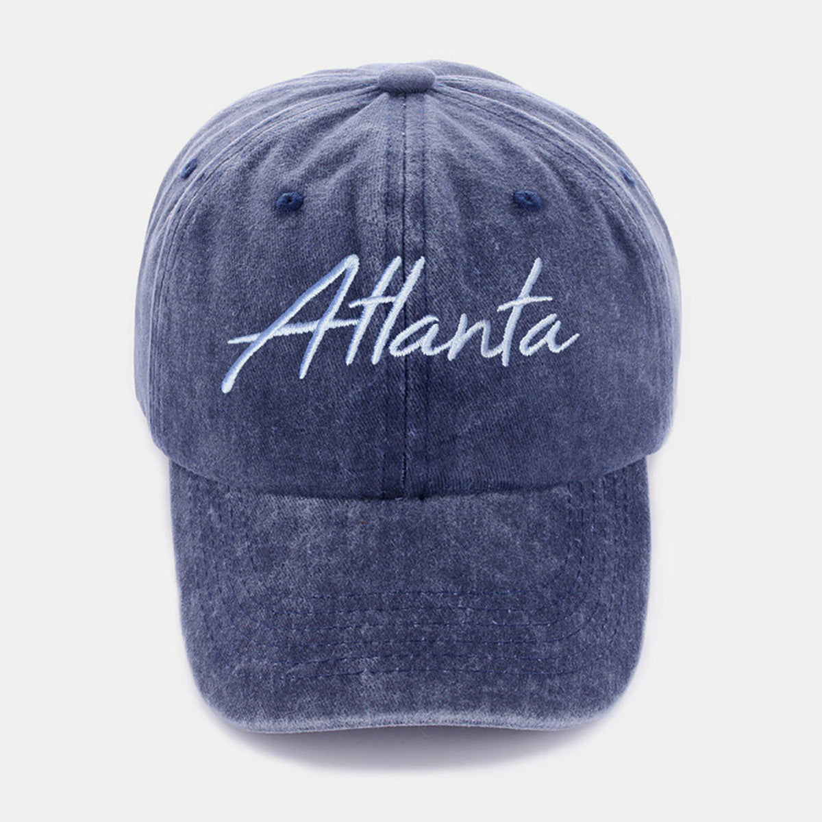 Zenana Washed ATLANTA Embroidered Baseball Cap