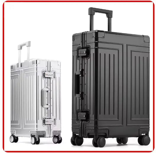 All-Aluminum Rolling Travel Suitcase High-Quality  Luggage