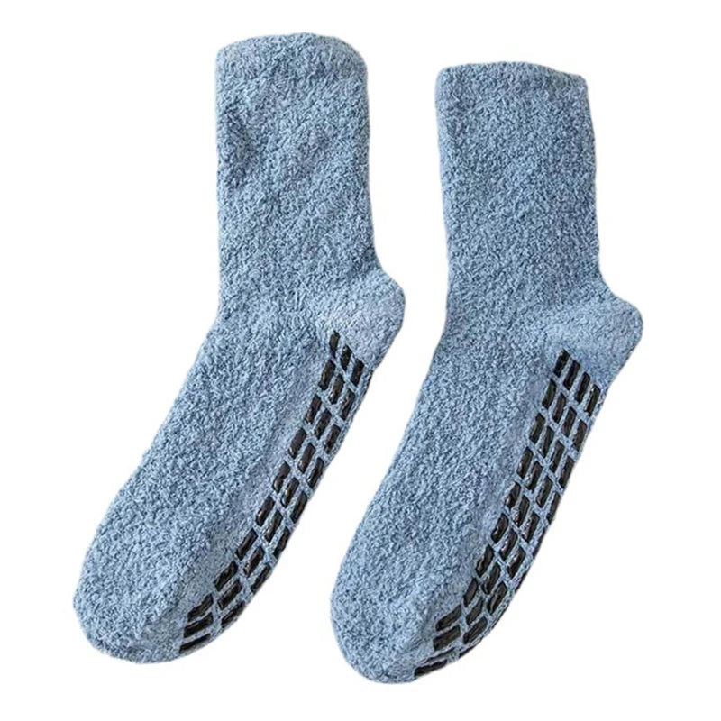 Winter Cozy Fuzzy Solid Color Socks