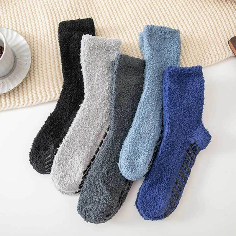 Winter Cozy Fuzzy Solid Color Socks