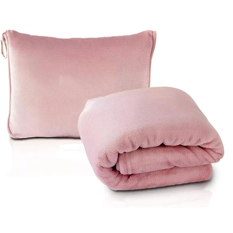 2-in-1 Car Travel Pillow Blanket