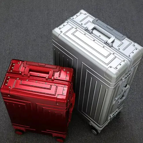 All-Aluminum Rolling Travel Suitcase High-Quality  Luggage